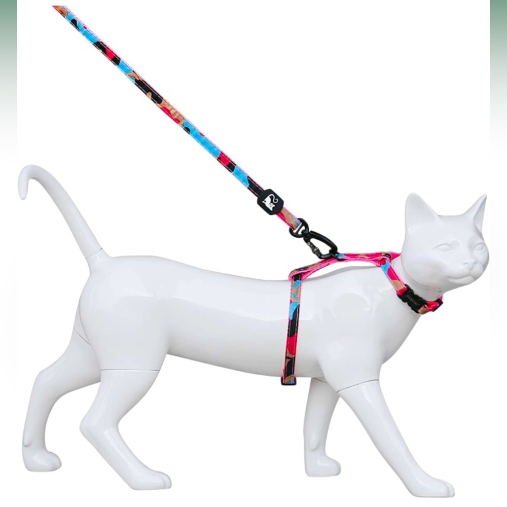 🐱💓 Cat Harness and Leash Set - Escape Proof/Soft/Adjustable w/ Safety Buckle